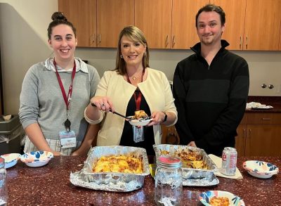 Fralin Lasagna Cook-off for Hokies Give Back. 